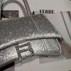 Klassieke casual ontwerper naam merk veelzijdige pu lederen portemonnees roze strass tas voor dames crossbody