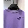 Balencaigalies T-shirty T-T-Shirts Designer Bal T Shirt Popraw najwyższą wersję Paris B Home Turtle Crack Hole Pure Cotton Short Slee QPPP 05 2H8W