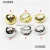 Band Rings 10 PCS MTI Design Geometric Metallic Openable Women Classic Party Vintage Lovely Finger Jewelry 4 231218 Drop Delivery Rin Dhlja