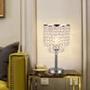 Table Lamps Crystal Chandelier Lamp Fixture Small Clear Hallway Light Desk With US Plugs