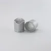 100pcs Silver Disc Top Caps With Aluminum Collar 24/410 Aluminum Plastic Bottle Container Cap Push Pull ,Press caps Mjrnx