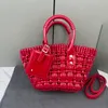 Бистро дизайнерские сумки корзина-тоут Высочайшее качество бистро овощная корзина плетение большая сумка для покупок модная женская сумка женская роскошная сумка повседневная сумка через плечо клатч