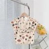 Baby Bibs Toddler Waterproof Sleeveless Apron Cartoon Animals Children Feeding Smock Stuff Burp Cloths Accessories 240125