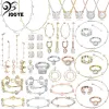 Conjuntos originais constella colar 2024 nova moda conjunto de jóias espumante cristal charme pulseira brincos anel para mulher com logotipo