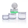 20st Plastic Cream Jar Cosmetic Pots Container Refillerbar Clear Daily Use Eyeshadow Storage Box For Glitters 3G 5G 10G 15G 20G AIIXE