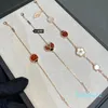 Designer-Charm-Armbänder für Damen, Charm-Armband, Roségold, Marienkäfer, Luxus-Schmuck