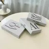 Other Table Decoration Accessories New Neutral Coffee Books Black White and Grey Fake Home Decor Living Room Fashion Designer Display YQ240129