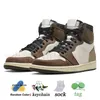 TS X 1 Low Travis Reverse Mocha Jump Man 1S Lage basketbalschoenen Zwart Phantom Medium Olive High OG Chicago Patent Bred Men Women Trainers Sneakers maat 13