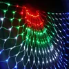 Fairy Garland Peacock Mesh Net Led String Lights Outdoor Wedding Window Strings for Christmas Wedding New Year Party Decor Y200603205M