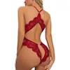 Andere Höschen Neue Sexy Frauen Unterwäsche Kostüm Spitze Erotische Dessous V Offener Schritt BH Transparent Sets Junge Mädchen Bodysuit Nachtwäsche YQ240130