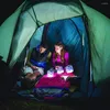 Nocne światła LED Wodoodporna lampa przenośna nadmuchiwana lekka PCV Solar Solar Folding Camping