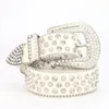 Mode lyxiga kvinnors strassbälte med diamanter kristalldekorativa flash diamanter breda bb bältkläder trendtillbehör 240122