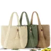Shoulder Bags Woven Fasion One Soulder Straw andag Peac Wood anging Pieces Leisure Beac Womens Bagqwertyui879