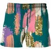 Mäns shorts abstrakt mönster män kläder 3d utskrift badkläder sommar kvinnor konst målning harajuku casual