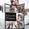 Personalizzato con foto Immagine personalizzata Coperta morbida in flanella per foto di coperte per bambini adulti, regalo di compleanno per amici