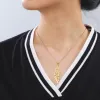 Kettingen Beste verkoop Populaire sieraden Islamitische hanger ketting Persoonlijkheid Mode Roestvrij Fteel Holle Arabische initiële ketting