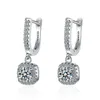 Dangle Earrings 1CT Moissanite Long Drop For Women 925 Sterling Silver Brilliant Lab Diamond Brides Bridesmaid Dangling