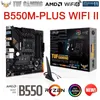 Motherboards Socket AM4 Motherboard Asus TUF GAMING B550M PLUS WIFI II DDR4 Mainboard Ryzen 3000 5000 Series CPU Desktop 128GB AMD B550