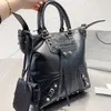 Cagole rebite bolsa de pele carneiro grandes bolsas bolsas femininas crossbody sacos mini bolso moeda couro bolsas compras fashi225h