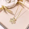 Fashion Jewelry Whole Exquisite rose gold silver Copper Micro Pave Full Diamond sane hua Necklace for woman1992