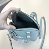 Nieuwe Stijl originele kwaliteit Vrouw Mode hemelsblauw echte lederen Tas Handtassen schoudertas Tote Bag chic echte koe lederen portemonnee shou263O