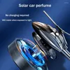 Solar Car Air Freshener Helicopter Propeller Rotating Interior Accessories Auto Flavoring Supplies Perfume Diffuser Decoration