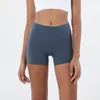 Shorts ativos yoga esporte com bolso ginásio fitness ciclismo feminino cintura alta respirável sem costura frontal mulher nua