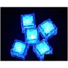 Bâtons lumineux LED Lumières LED Polychrome Flash Party Sticks Glowing Ice Cubes Clignotant Décor Clignotant Light Up Bar Club Mariage Drop Del Dhrmv