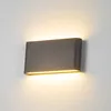 Lampa ścienna Wodoodporna Wodoodporna IP65 LED LED LED LED W wewnętrznym dekoracji oświetlenie sypialnia korytarz ganek ogrodowy aluminium