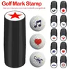Golf Eğitim Yardımları Ball Stamper damga işaretleyici izlenim mühür hızlı kuru aksesuarlar sembolü