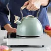 Bouteilles d'eau bouilloire électrique thé café acier inoxydable revêtement antiadhésif qualité chaudière large ouverture arrêt automatique