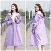 Raincoats Rainwear Multi-function Women Stylish Long Raincoat Waterproof Rain Jacket With Hood Womens Coats And Capes Coat