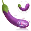 Vibratorer aubergine vibrator g-spot vagina stimulator kvinnlig onanator nippel klitoral massager dildo vibratorer fitta sex leksaker för kvinnor