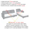 Stol täcker sommarvattentät soffa täcker andningsbar stretch chaise lounge för hemma vardagsrum trädgårdsmöbler