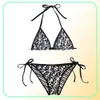 Women039s Swimwear F Sexy Designer Swimsuit Solid Bikini Set tessile a bassa vita bassa costume da bagno da bagno per la spiaggia per le donne 6759097