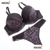 Yoga Outfit Mulheres Y Thong Lace Patchwork Push Up Bra Set Ajustável Preto Branco Breve Conjuntos Lingerie Confortável Roupa Interior Gota Entregar Otozd