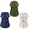 Abbigliamento per cani Moda Stile britannico Animali domestici Vestiti per cani Inverno Addensare Giacca Cappotto Costumi Felpe con cappuccio Chihuahua Abbigliamento per piccoli cuccioli di cane Gatto