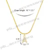 Inlagd zirkonbokstav Initial Pendant Necklace For Women Gold Chain Cute Charms Collier Alfabethalsband smycken Friends Gift 430