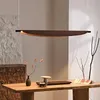 Floor Lamps Janpanese Dining Table Chandelier Restaurant Wabi Sabi Pendant Light Office Living Room Bar Decor LED Long Strip Hanging Lamp YQ240130