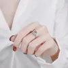 Collana aeteey 0.53ct d colore color moissanite anello rotondo tondo 925 in argento sterling per donna matrimonio gioielleria fine ri020