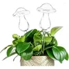 Vases Creative Mushroom Glass Vase Plant Hydroponic Terrarium Shape Art Watering Device Bulb