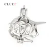 Cluci Fashion 925 Sterling Silver Unicorn Cage Pendant Pearls Necklace Jewelry 3PCS S18101607213Eを作る女性用