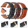 19 20 mm 21 22 mm 23 24 Leder-Uhrenarmband-Bänder Schnellverschluss Schwarz Braun Smart-Armband-Armband Männer Frauen282n