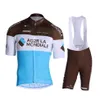 2019 AG2R LA Mondiale Cycling Jersey Maillot Ciclismo Manga curta e shorts de ciclismo Kits de ciclismo Strap Bicicletas O191217033484