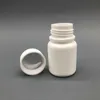 Free Shipping 100pcs 15ml 15g 15cc HDPE White Small Empty Plastic Pill Bottles Plastic Medicine Containers with Caps & Sealer Fifvc