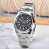 La véritable montre de mode de loisirs universelle à bande d'acier à quartz de vente chaude en direct {catégorie} 123