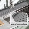 Tafelmatten Siliconen aanrecht Spatmat Eenvoudig te installeren achter kraanbeschermer Snelle afvoer voor aanrechtbadkamer