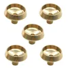 Castiçais 5 Pcs Backflow Incenso Base Metal Stand Cone Suporta Bandejas Titular Burner Stick Censer Rack Latão Varas Reutilizáveis