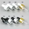 100pcs perfume bottle 18MM 18/410 Aluminum Bulb Glass Pipette Dropper Lid Cap for 5ml-100ml Oil Bottle Itcje