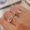 ring Moissanite Engagement Ring 925 silver diamond Set with diamonds official reproductions brand designer diamond with box 021